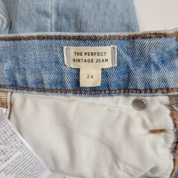 Madewell Perfect Vintage High Rise Crop Raw Hem Jean, Coney Destroyed - Picture 13 of 15